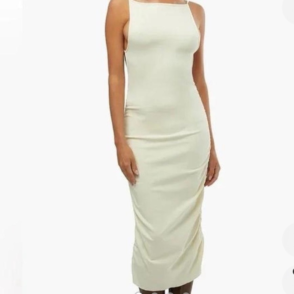 WeWoreWhat Cream Pencil Dress